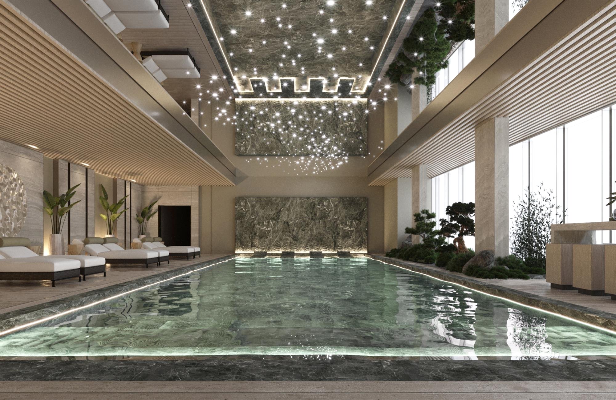 Swissotel Kapalı Havuz Proje Tasarımı
